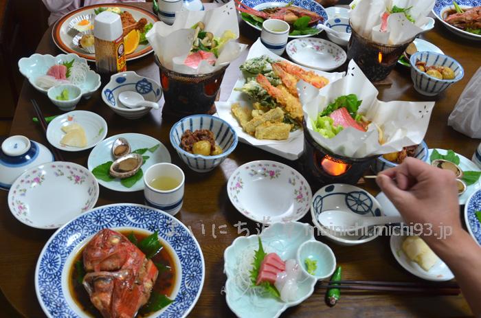 八幡荘の夕ご飯